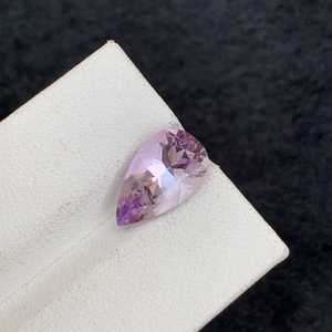 Piedra preciosa de amatista natural con corte de pera, piedra suelta de cristal curativo para la fabricación de joyas y colección. - Product Image 5