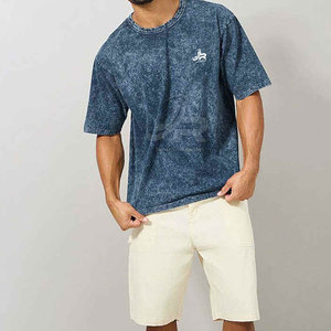 T-shirt Homme Nouvelle Collection Lavage Acide Haute Qualité Respirant Léger à Prix Bas pour la Vente en Gros - Product Image 3