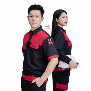 กางเกงเชื่อมเครื่องแบบอุตสาหกรรมสำหรับงานบัดกรีและอุปกรณ์เชื่อมจากเวียดนามมีโลโก้ตามสั่ง OEM - Product Image 3