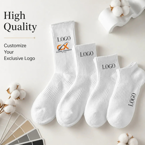 Chaussettes de sport en coton tricoté de haute qualité avec logo personnalisé, chaussettes de basket-ball et de course à pied, fabrication directe en usine - Product Image 5