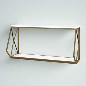 Étagère murale moderne en bois et métal noir, étagères flottantes décoratives, support de rangement pour la maison, organisateur pour le salon - Product Image 2