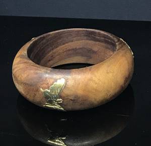 Vintage Style Wooden <b>Bangles</b> Fashion Jewelry for Ethnic and Modern Wear by Tradebyd - Product Image 1