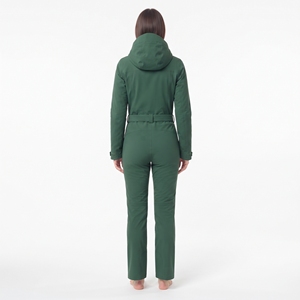 Mono de esquí cálido para mujer, impermeable, cortavientos, transpirable, con capucha, de una pieza, con cremallera, ropa deportiva para snowboard - Product Image 6