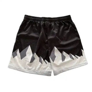 Pantalones Cortos de Baloncesto Estilo Urbano para Hombre, con Bolsillos con Doble Cremallera, Logotipo Personalizado por Sublimación, Secado Rápido, Transpirables, de Doble Capa - Product Image 2