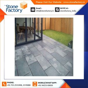 Pavés en pierre calcaire gris cendre naturel pour patios de jardin, cours et aménagements extérieurs - Product Image 6