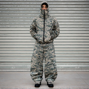 LOW MOQ Windbreaker Waterproof Light Weight <b>Camo</b> Nylon Tracksuit Zipper Camouflage <b>Jackets</b> Sets Outdoor Wear 2 Piece Set for Men - Product Image 5