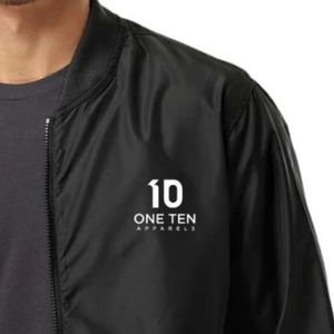 Chaqueta Bomber Ligera con Cierre para Hombre, Cortavientos Clásico Informal, con Dobladillo Acanalado, Manga Larga, Cómoda para Primavera y Otoño - Product Image 5