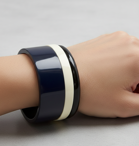 Pulseras de Resina de Alta Calidad, Modernas, Negras y Color Marfil, Geométricas, para Mujer, Joyería Bohemia de Lujo, Venta al Por Mayor - Product Image 3