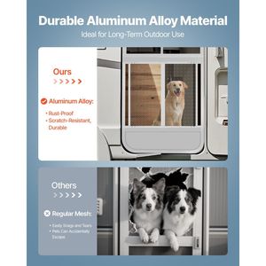 28.5X31.5 pollici RV protezione porta schermo facile installazione griglia in lega di alluminio traspirante maglia protettiva accessorio esterno - Product Image 3