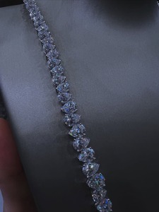 Collar de Cadena de Plata 925 de Lujo con Diamantes Moissanite VVS de Alta Calidad, Perfecto para Uso Diario y para Fiestas, Disponible para la Venta - Product Image 4