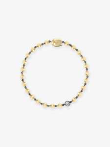 Vintage Diamond Ball Chain Blackened Gold Georgian Prong Set <b>Bracelets</b> Box Clasp Luxury Beaded Station Jewelry 14k <b>Solid</b> Gold - Product Image 1