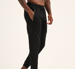 Pantalon de survêtement personnalisé en gros avec logo et texte, pantalon de sport pour homme, pantalon de jogging de voyage à taille élastique et cordon de serrage - Product Image 2