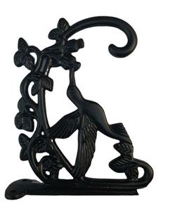 Crochet mural métallique robuste et peu encombrant de style torsadé pour la maison, la salle de bain, à suspendre derrière la porte pour vêtements et serviettes, 2 crochets, fixation murale - Product Image 5