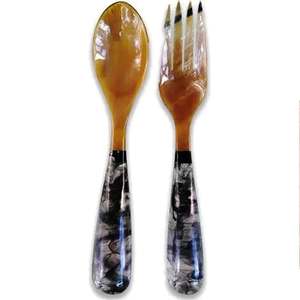 Juego de utensilios para ensalada hechos en India, ecológicos, aptos para lavavajillas, para cocina casera. - Product Image 5