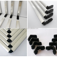 Conector de hierro de alto nivel HTY Llaves de esquina de plástico para espaciadores de aluminio Aislamiento acústico y ventanas de vidrio