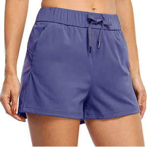 Cotton Waterproof Breathable Sports <b>Shorts</b> Summer Plaid High Waist <b>Black</b> <b>Women</b> Plus Size Skinny Fit Basic Casual Colored - Product Image 1