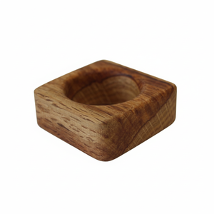 AZ ENTERPRISES Juego de Anillos para Servilletas de Madera Hechos a Mano, Acabado Natural, Diseño Moderno - Product Image 2
