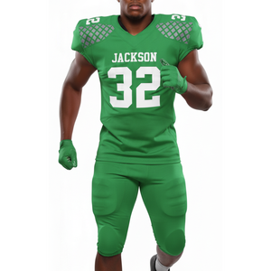 Ventes en gros de maillots d'entraînement de football américain, pantalons, manches courtes, uniformes personnalisables en polyester pour adultes et jeunes - Product Image 3