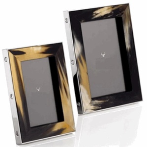 Elegant Handmade Buffalo Horn & Wood Photo <b>Frame</b> with for Metal Edge <b>4x6</b> Inch Gift for Home/Office Decor - Product Image 3