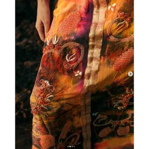 Vestido Maxi Boho con Estampado Sólido, Cuello en V Profundo, Sin Mangas, Corte Regular, Bordado a Mano con Lentejuelas, Lavable, para Playa o Verano - Product Image 5