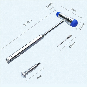 Marteau de réflexe neurologique en acier inoxydable, outil de diagnostic, instrument médical manuel, certifié CE ISO13485, pour usage en ORL, soins intensifs et cliniques - Product Image 2