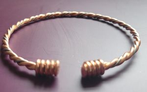 Belladec Handcrafted Twisted Red <b>Copper</b> Classic Cuff <b>Bangle</b> Open Minimalist Artisan Jewelry Elegant Adjustable Gift Women Daily - Product Image 4