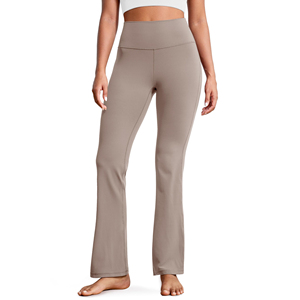 Pantalones de Yoga Premium Ecológicos y Transpirables para Mujer, Cintura Alta, Corte Bootcut, Leggings Acampanados, Ropa Deportiva para Correr, Gimnasio y Fitness - Product Image 1