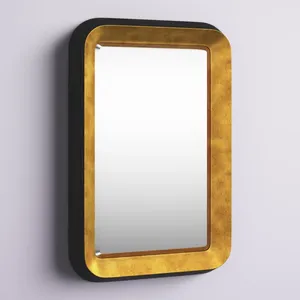 Miroir mural en métal fait main tendance, élégant et luxueux, miroir décoratif pour hôtel moderne, restaurant, complexe hôtelier, chambre à coucher - Product Image 1