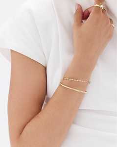 Diamond Station Bangles Push Clasp with Safety Latch Solitaire Lab Grown Everyday Stacking <b>Bracelet</b> Jewelry 14K 18K <b>Solid</b> Gold - Product Image 4