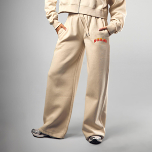 Men's Custom 100% cotton high quality Casual Flared Sweat pants with pocket men <b>Jogger</b> Track Pants <b>Stacked</b> pants for men - Product Image 1