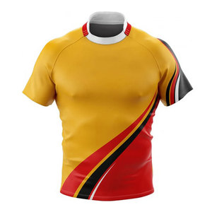 Camiseta de Fútbol Azul para Hombre con Detalles Rojos, Manga Corta, Cuello Redondo, Absorbe la Humedad, Ajuste Atlético, Estampado Sublimado, para Todas las Temporadas - Product Image 4