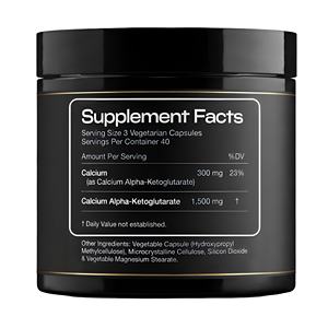 Cápsulas de Alfa-Cetoglutarato de Calcio (Ca-AKG) OEM, Suplemento Dietético para Adultos, 120 Cápsulas por Botella, Especificación 10:1 - Product Image 2