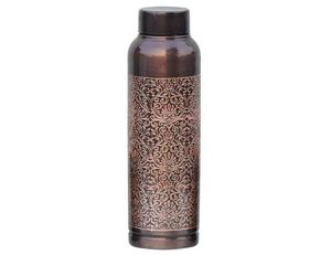 Botella de cobre es una botella de agua hecha de cobre puro. En India y en la cultura Ayurveda, las personas a menudo guardan agua potable. - Product Image 1