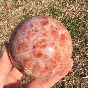 Esfera de Jaspe Kambaba Pulido, Bola de Piedra Natural con Inclusiones Rojas y Puntos Negros, Decoración del Hogar de Arte Popular - Product Image 1
