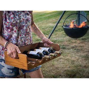 Estante de Madera Premium para Botellas de Vino Estilo Rústico, Capacidad para 5 Botellas, Acabado Liso, para Cocina y Restaurante, Venta al Por Mayor B2B - Product Image 2