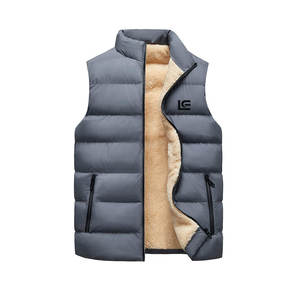 Service OEM : Créez votre propre gilet matelassé court imperméable pour homme, vêtement d'extérieur décontracté en coton mélangé de haute qualité - Product Image 1