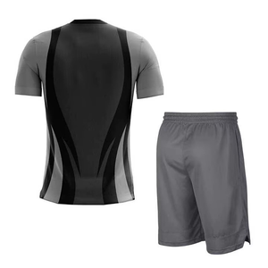 Ensemble de maillots de football personnalisés à carreaux pour adultes, séchage rapide, respirant, manches courtes, logo personnalisé sur le devant, uniformes d'équipe de football - Product Image 4