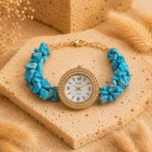 Premium Quality Natural Wholesale Handmade Portable Clear Quartz Gemstone Chips <b>Crystal</b> Metaphysical Watch Bracelet F S <b>CRYSTAL</b> - Product Image 2
