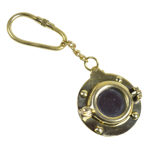 Porte-clés en laiton de qualité supérieure, design élégant, finition polie brillante, porte-clés en forme de roue - Product Image 4