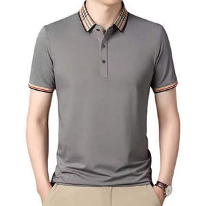 Polo pour homme 100 % coton de haute qualité, respirant, grande taille, motif uni, technique, décontracté, vente en gros - Product Image 3