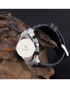 Reloj de Lujo para Hombre, Mecánico, de Cuarzo, con Diamantes, Estilo Hip Hop, Deportivo, con Correa de Goma, Esfera de Cristal, Movimiento Automático, Precio de Mayoreo - Product Image 5
