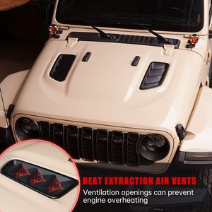 Cofano Motore 10° Anniversario per Jeep Wrangler JL 2018+ e Jeep Gladiator JT 2020+ (Non Compatibile con JL 392 JT Mojave) - Product Image 3