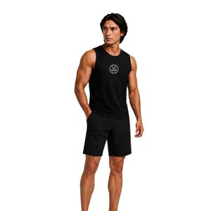 Débardeur de sport noir pour homme en coton, sans manches, pour entraînement, fitness, musculation, athlétisme, vêtement de sport - Product Image 1