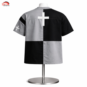 Men's Christian Jesus Front <b>Patchwork</b> Printed T-<b>Shirt</b> Casual Religious Graphic Streetwear Regular Fit 100% Cotton Anti-Wrinkle - Product Image 2