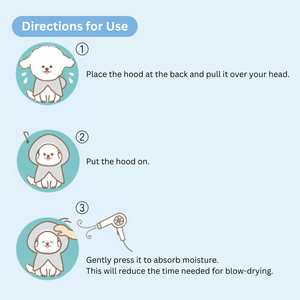 Pet Bathrobe Robe Microfiber Hooded Dog Drying Towel Quick Absorbent for Small Dogs - Product Image 2