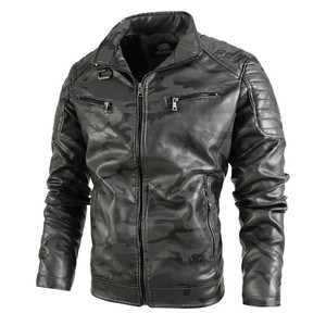 Chaqueta de Cuero para Hombre, Manga Larga, Estilo Clásico, para Todas las Estaciones, Resistente al Viento, Impermeable, Ignífuga, Negra, Roja, Marrón, Amarilla - Product Image 5