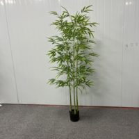 Bambou artificiel amovible résistant aux UV, tiges de bambou synthétique résistantes au soleil, écran d'intimité intérieur/extérieur, aménagement paysager tropical