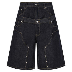 Pantalones Cortos de Mezclilla para Hombre con Etiqueta Personalizada, Corte Recto, Cintura Media, Estilo Casual, Entrega Rápida - Product Image 6