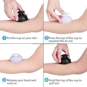 Ensemble de ventouses en verre facial, ventouses sous vide en silicone, thérapie de massage par ventouses - Product Image 4