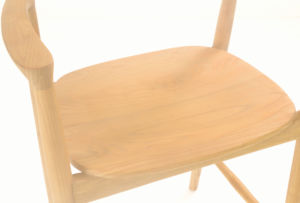 Chaise de bar en bois massif de style scandinave moderne pour la maison, le bar, l'hôtel, la villa - Product Image 4